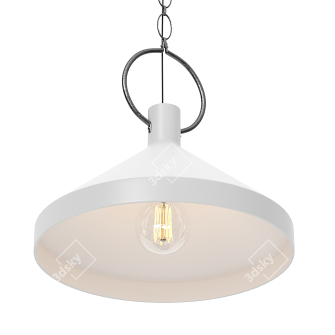 Limoges Large Pendant - Elegant Illumination 3D model image 2