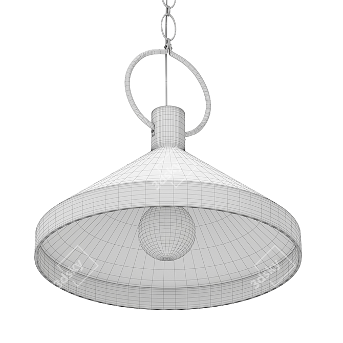Limoges Large Pendant - Elegant Illumination 3D model image 3