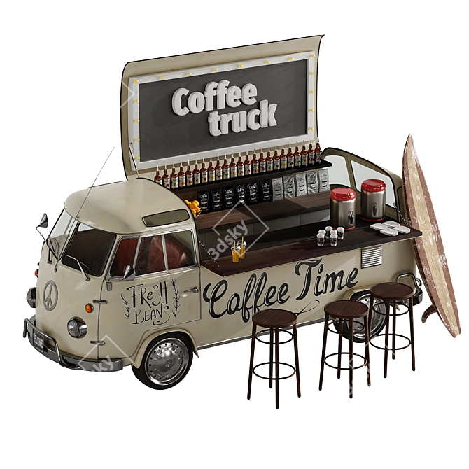 Gourmet Java on Wheels 3D model image 4