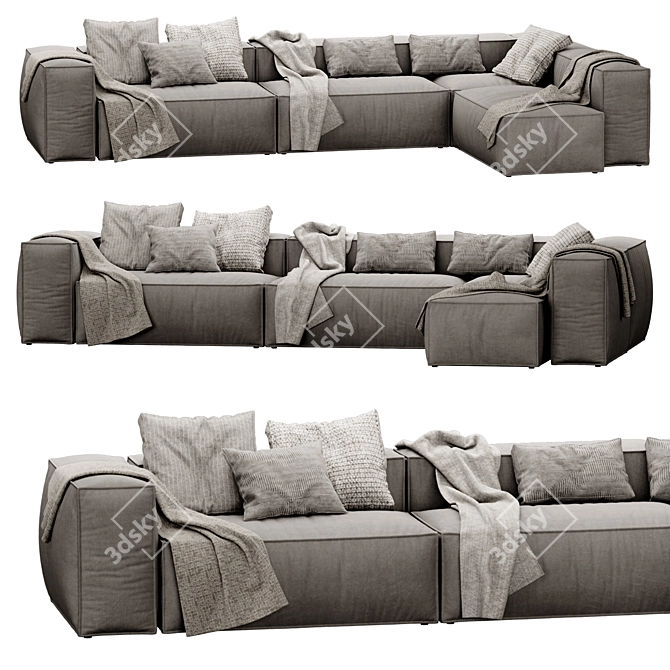 MODULAR COSIMA SOFA: Versatile Elegance 3D model image 3
