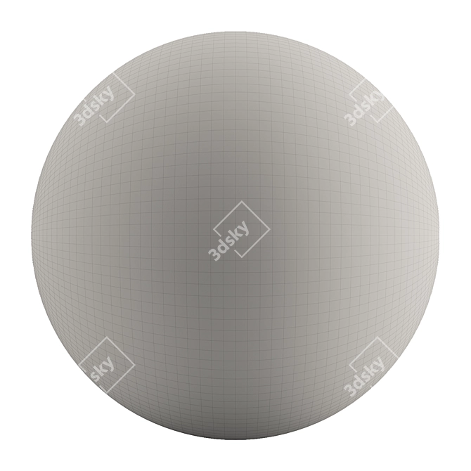 Modern Cumulus Black Concrete Tile 3D model image 4