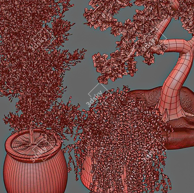 Interior Oasis: Stunning Indoor Plant Collection 3D model image 6