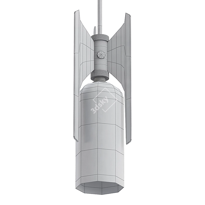 Sleek & Stylish PENNON Pendant 3D model image 2