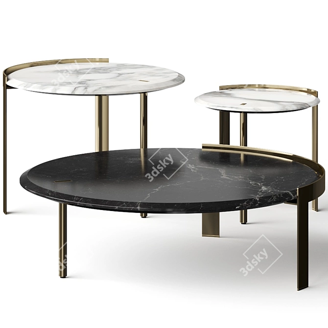 Opera Contemporary Brian Coffee Tables 3D model image 1