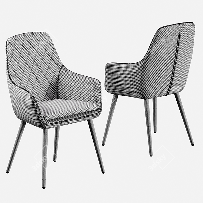 Ardeko AROOMA Chair: Stylish and Compact Design 3D model image 5