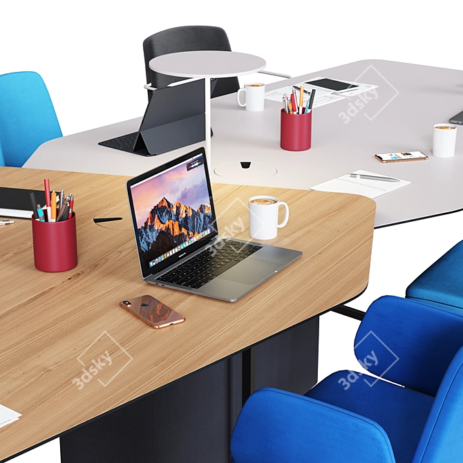 OrangeBox Fielding WorkTable 3D model image 5