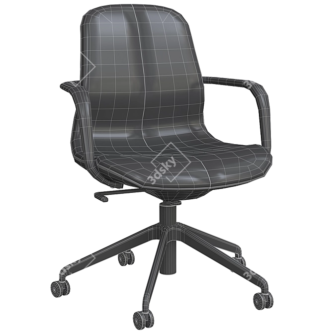 Ergonomic Långfjäll Chair 3D model image 7