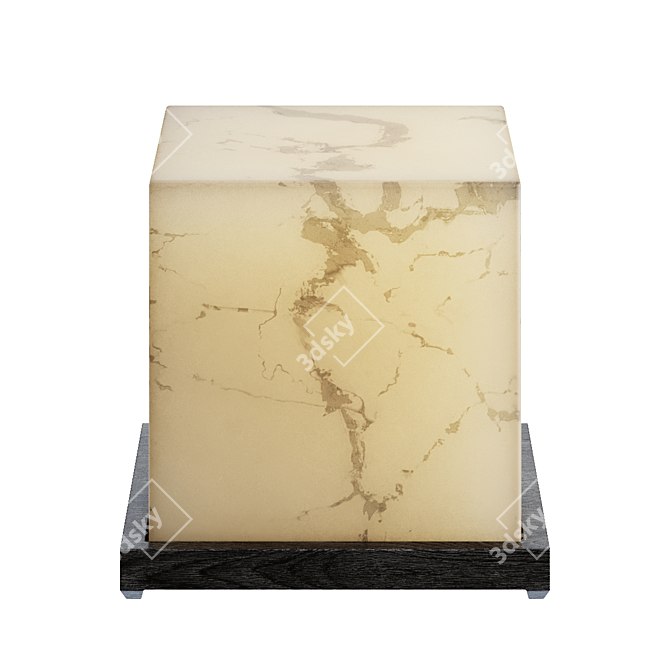 Luxury Armani Alabaster Lamp 3D model image 1