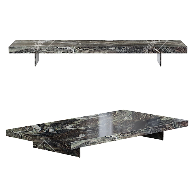 Elegant Boteco Coffee Table 3D model image 1