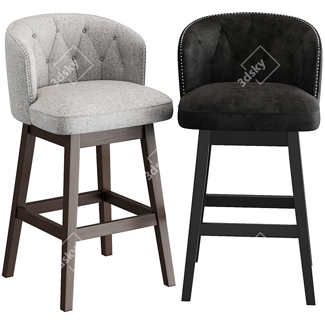 Darby Home Co Micky Swivel Stool 3D model image 1