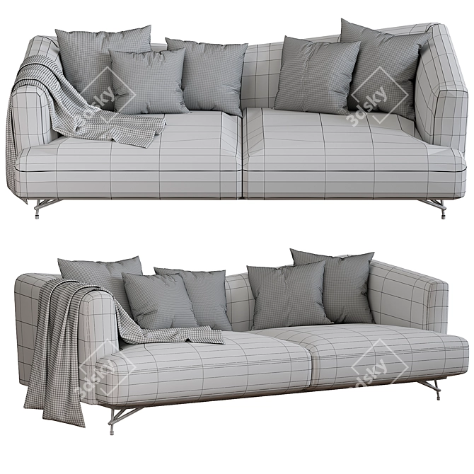 Stylish Lennox Sofa by Ditre Italia 3D model image 6