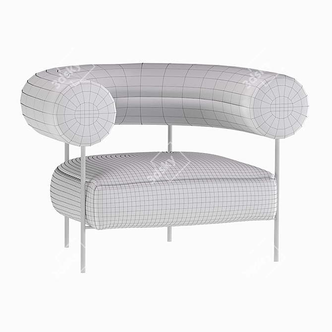 Elegant Williams Chair: Modern Design 3D model image 6