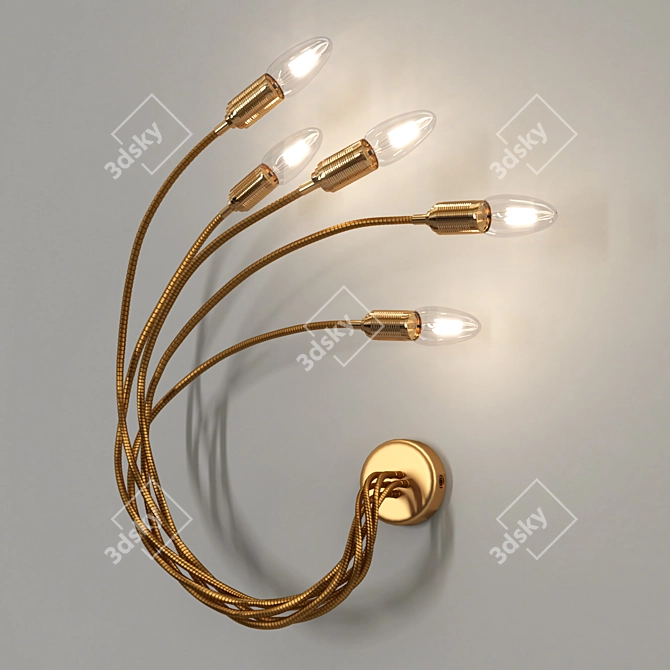 Elegant Wall Sconce: TURCIU 3D model image 1