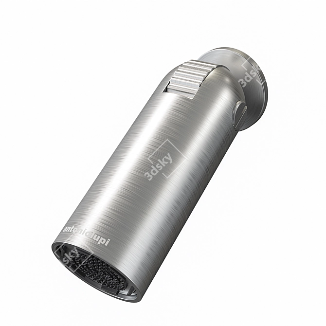 Delrin® Stainless Steel Showerhead 3D model image 2