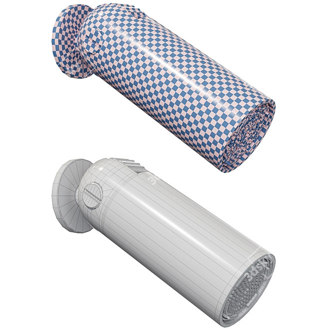 Delrin® Stainless Steel Showerhead 3D model image 5