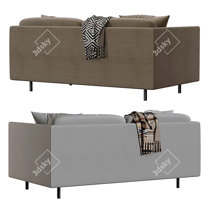 Modern Italian Arlott High Sofa 3D model image 4