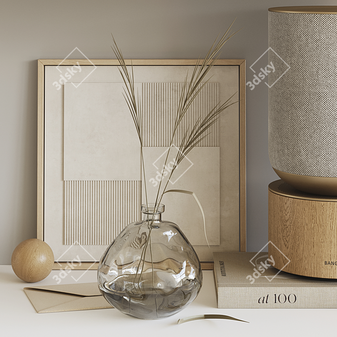 Elegant Decor Set with Bang & Olufsen Speaker 3D model image 2