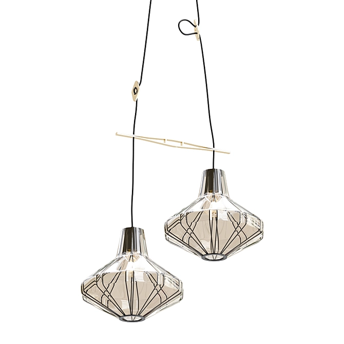 Scandinavian Elegance: Swedish Ceiling Lamp 3D model image 1