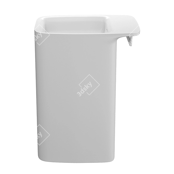 Modern Floor-Mounted Washbasin 3D model image 2