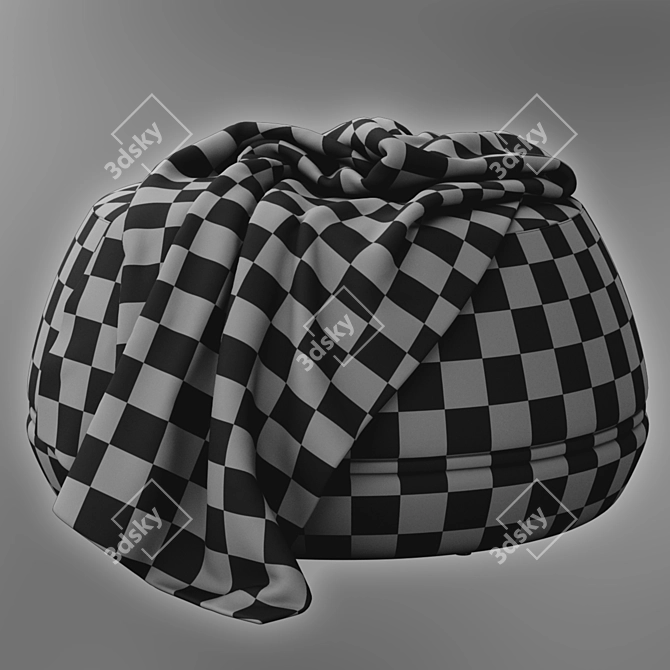 Kardiel Onvi 32 Fabric Ottoman 3D model image 7