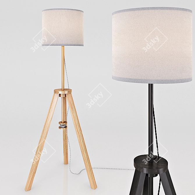 Lauters Floor Lamp: Cozy & Stylish Lighting 3D model image 1