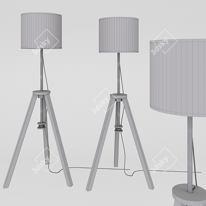 Lauters Floor Lamp: Cozy & Stylish Lighting 3D model image 2