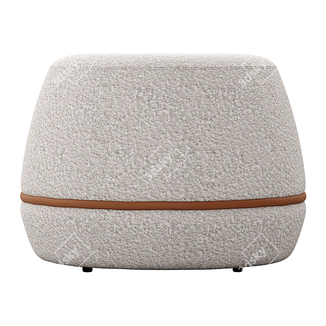 Kardiel Onvi Boucle Ottoman 3D model image 2
