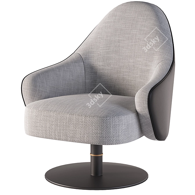 Modern Armchair: High-Quality 3D Model 3D model image 2