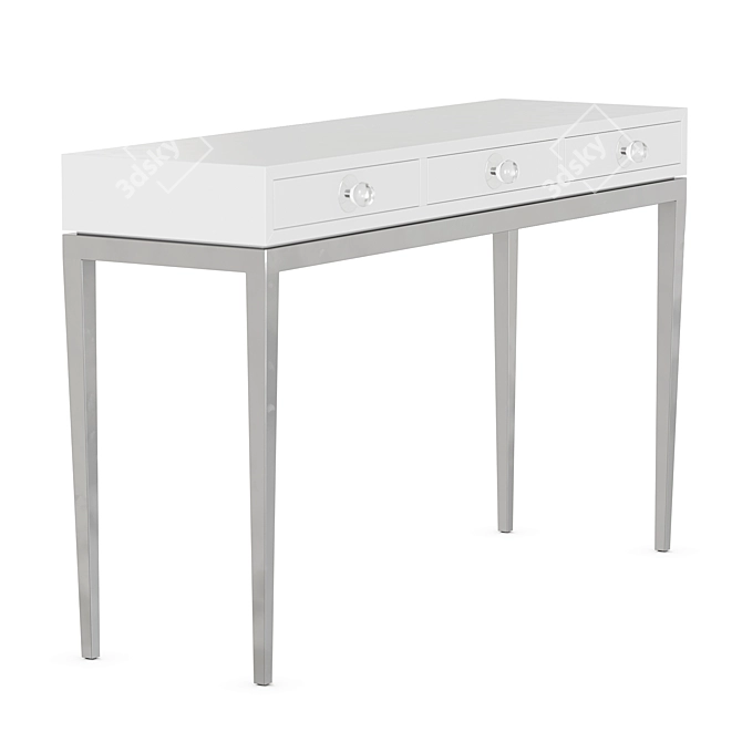 Channing Three-Drawer Console: Neo-Classical Glamour 3D model image 1