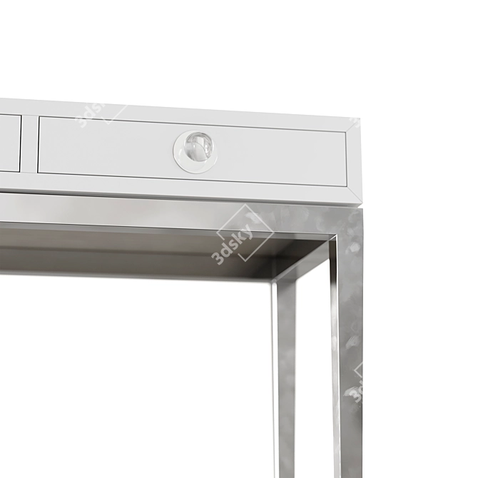 Channing Three-Drawer Console: Neo-Classical Glamour 3D model image 4