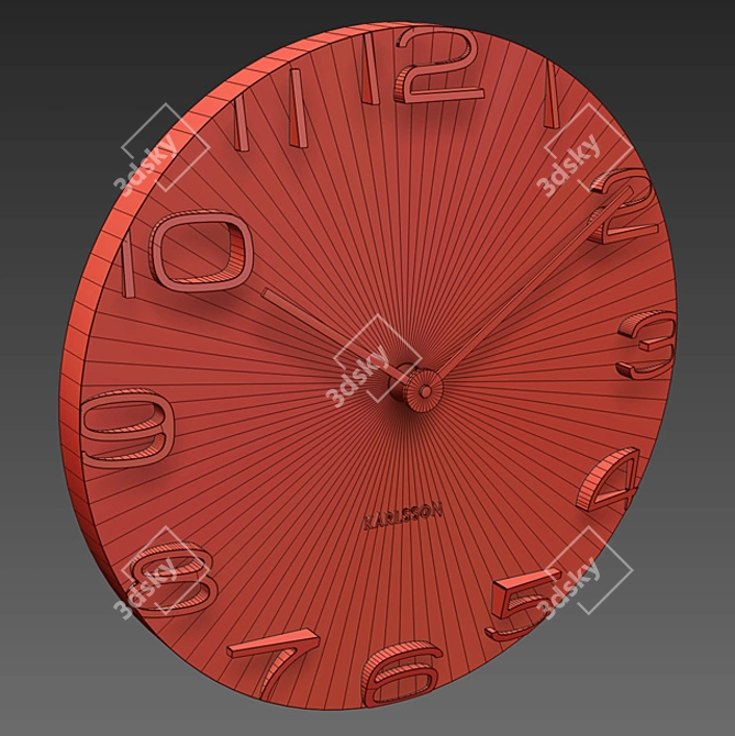 Karlsson On The Edge Wall Clock 3D model image 4