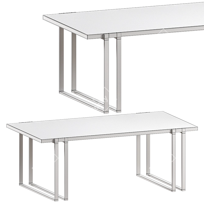  Modern Coaster CS738 Coffee Table 3D model image 3