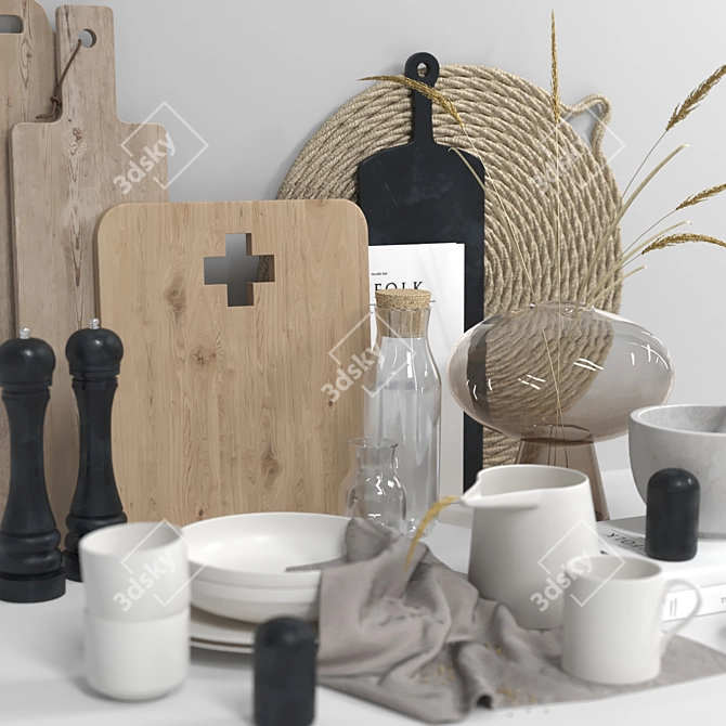 Kitchen Delight Decor Set 3D model image 3