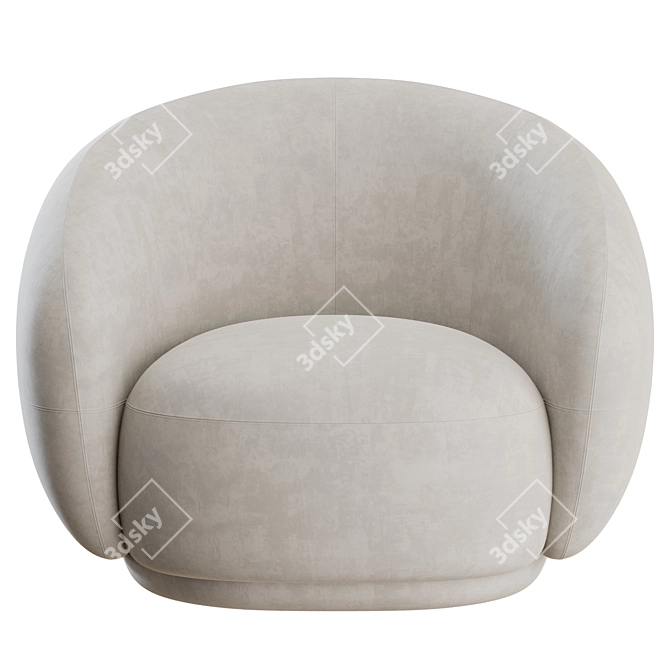 Elegant Julep Armchair: Tacchini's Perfect Blend of Style and Comfort 3D model image 6