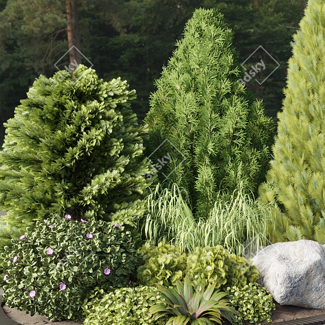 Alpine Hill 02: Stunning 3D Mountain Landscape 3D model image 3