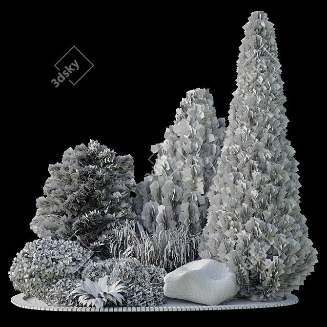Alpine Hill 02: Stunning 3D Mountain Landscape 3D model image 4