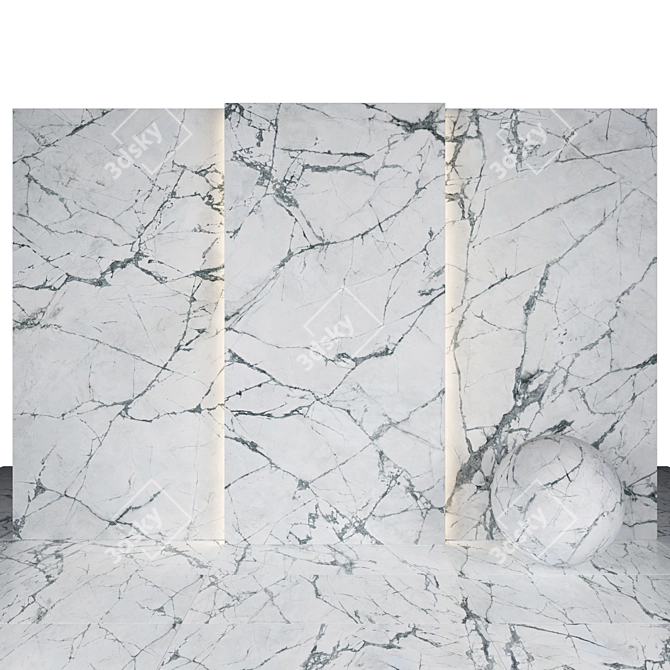 Invisible Light Marble: 7 Texture Maps 3D model image 1
