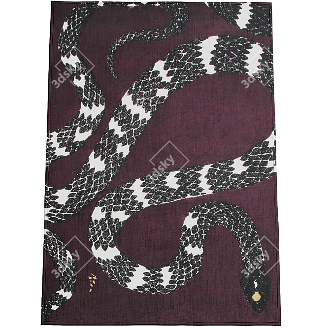 Modern Abstract Rugs Collection by Iminiti 3D model image 2