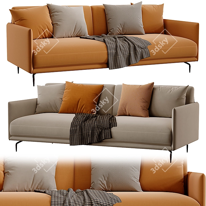 Italian Designer Ditre Italia Krisby Sofa 3D model image 1