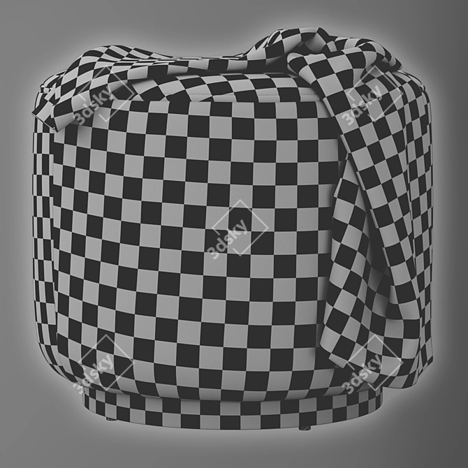 Sinclair Round Ottoman: Whistler Elegance 3D model image 5