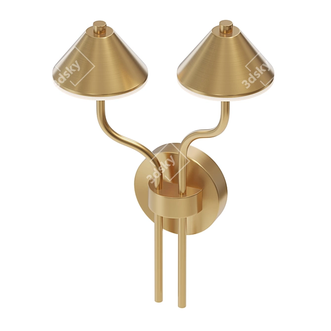 Modern Conical Wall Lamp  3D model image 5