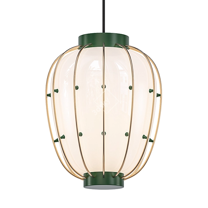 Italian Mid-Century Arredoluce Chandelier 3D model image 1