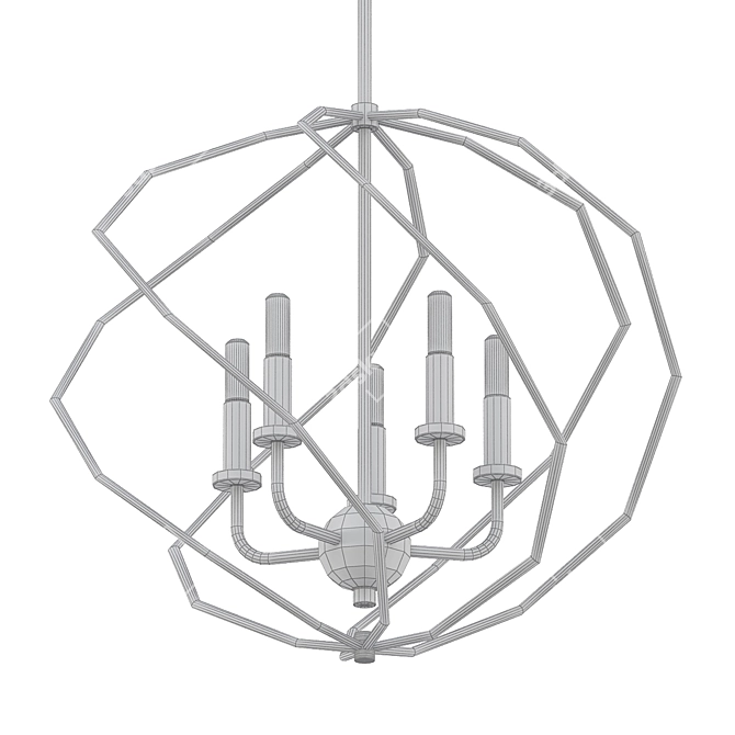 Elk Lighting Iredell 5-Light Chandelier 3D model image 2