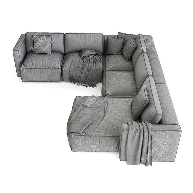 Clouds in the Sky Sofa 3D model image 4