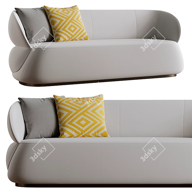 Nika Zupanc Designed Clip Sofa 3D model image 1