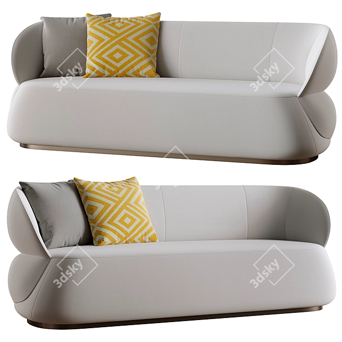 Nika Zupanc Designed Clip Sofa 3D model image 3