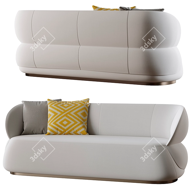 Nika Zupanc Designed Clip Sofa 3D model image 4