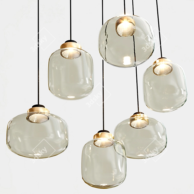 Elegant LEGIER Hanging Lamps 3D model image 2