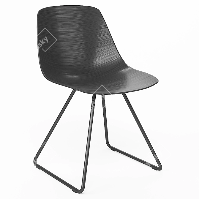 Sleek Lapalma Miunn Chair 3D model image 1