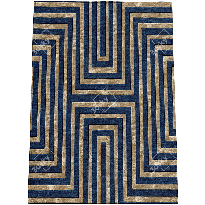 Geometry Rugs: Modern Millimeter Design 3D model image 1